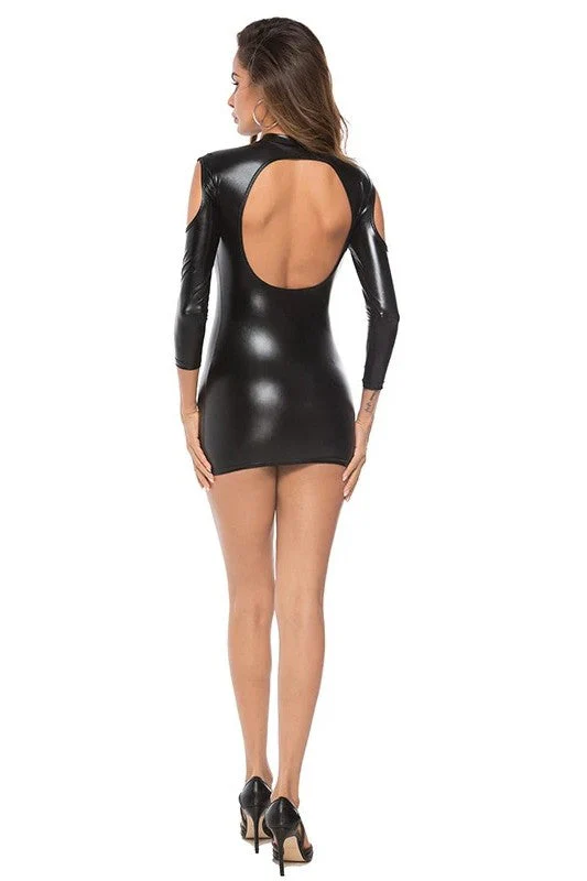 Robe soirée pour femmes Moulante en Latex