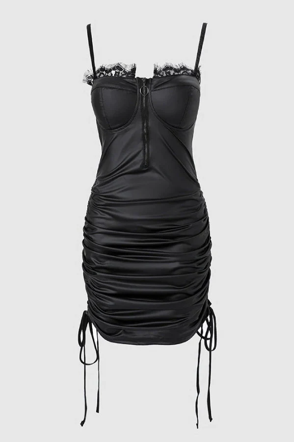 Robe soirée femme Cuir
