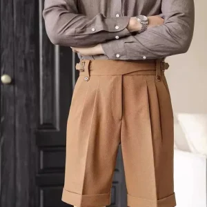 Short Élégant Infroissable Style Italien - Short Edgar