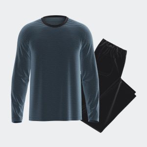 TENUE D&rsquo;INTERIEUR VELOURS – FINES RAYURES – IMPETUS